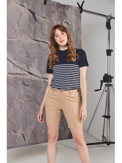 Bermudas Chino de senhora com stretch - FR606
