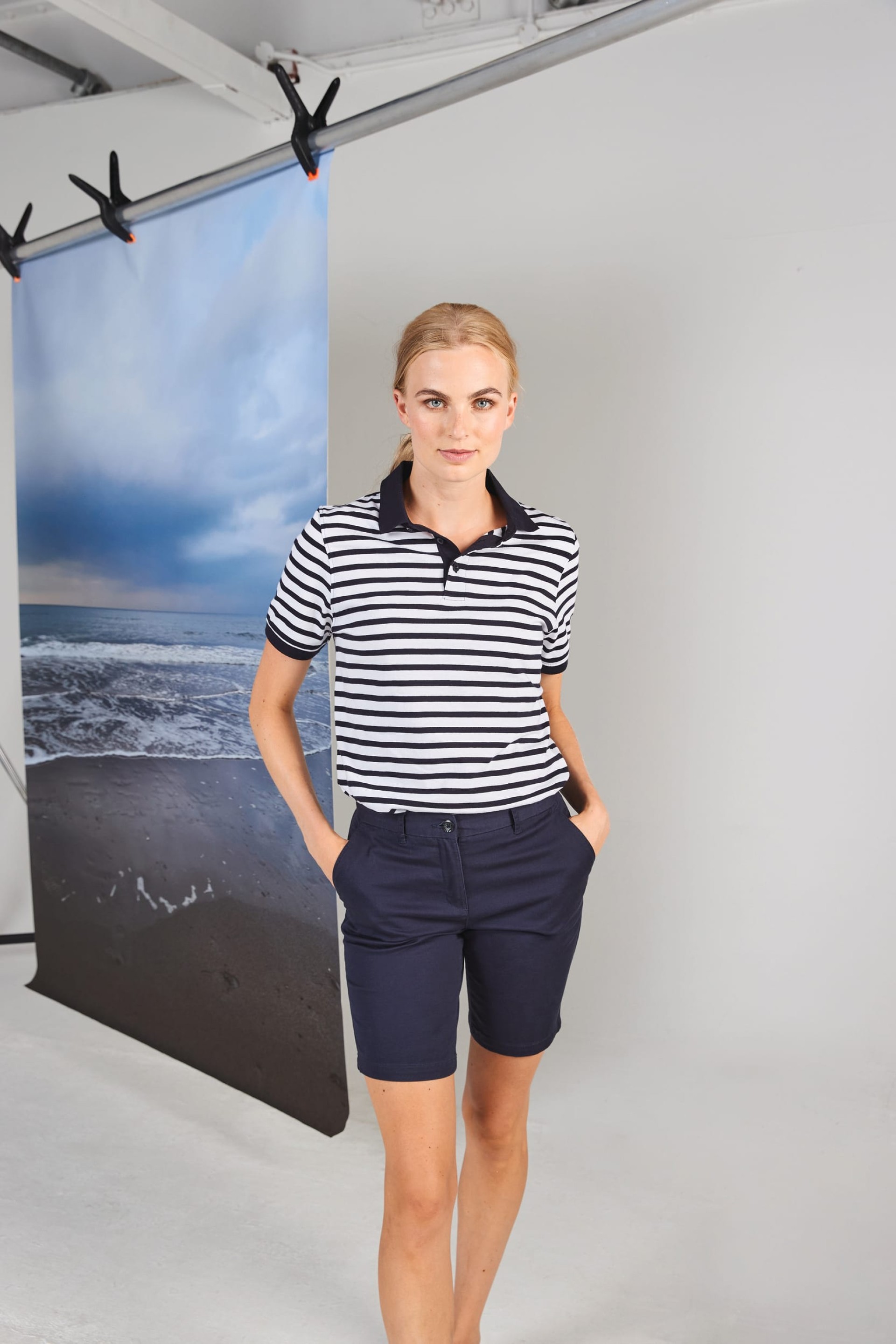 Bermudas Chino de senhora com stretch - FR606