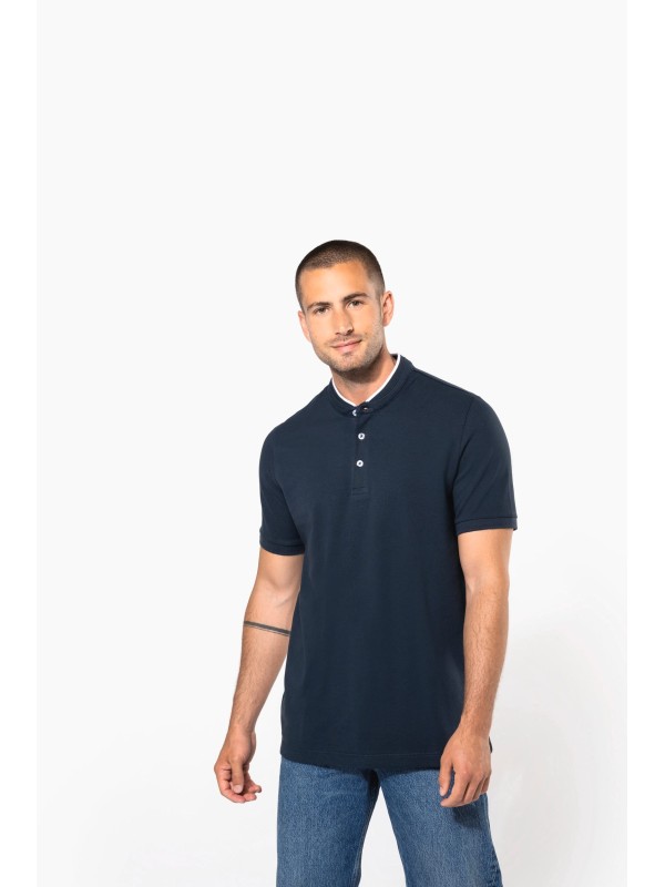 Polo com gola à padre de manga curta - K223