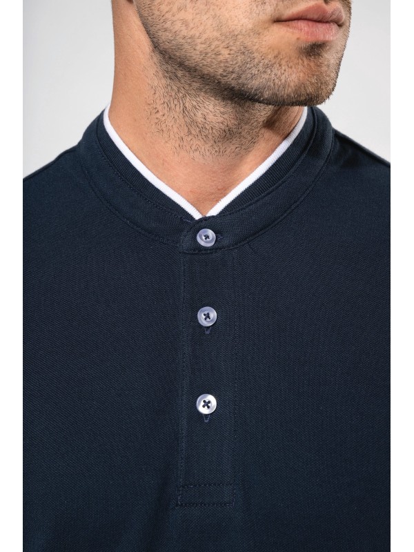 Polo com gola à padre de manga curta - K223