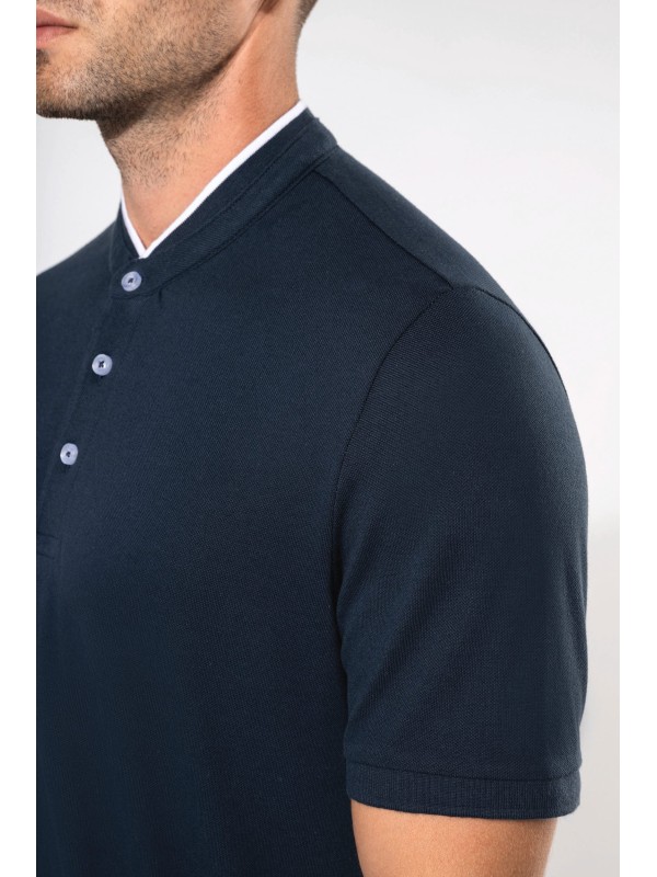 Polo com gola à padre de manga curta - K223