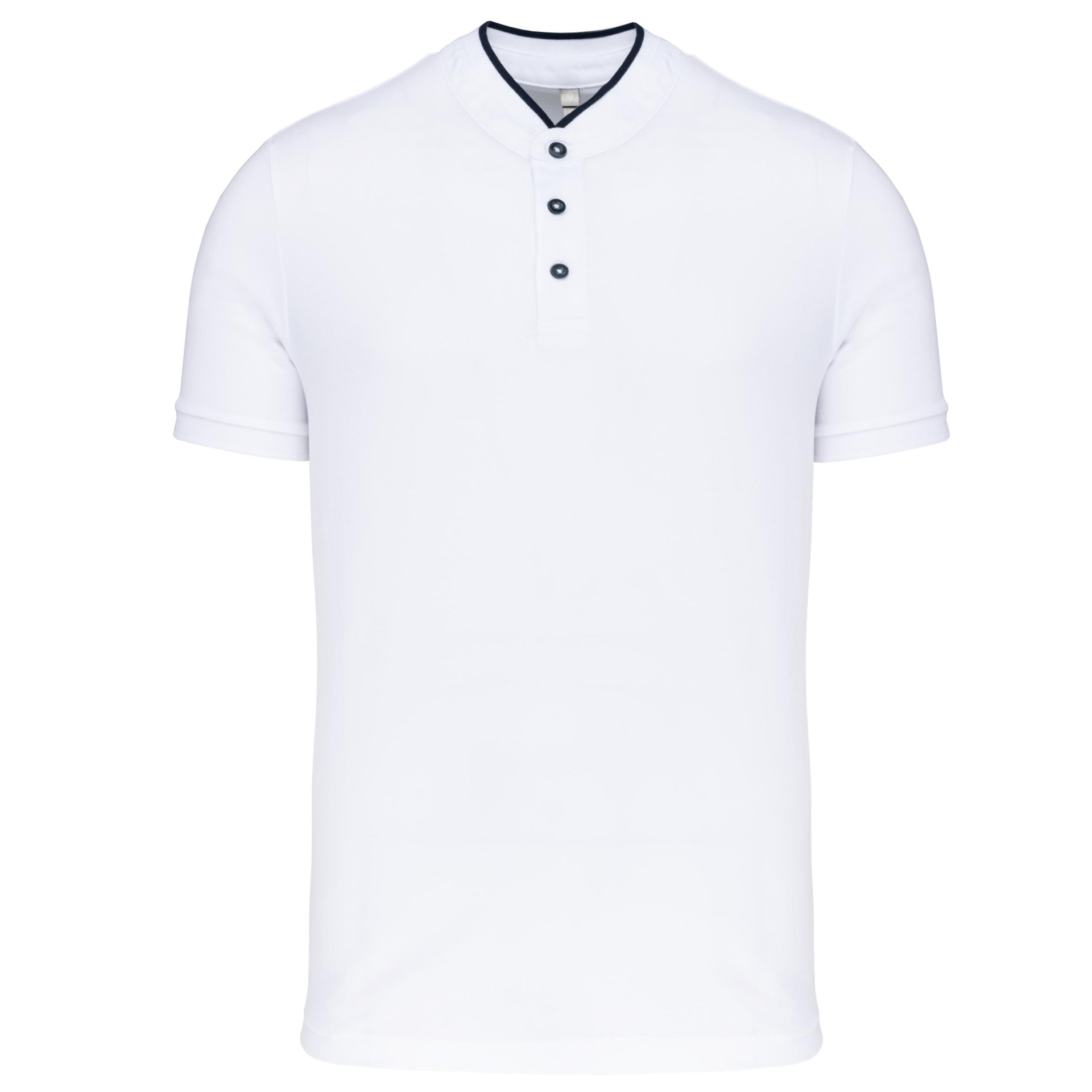 Polo com gola à padre de manga curta - K223