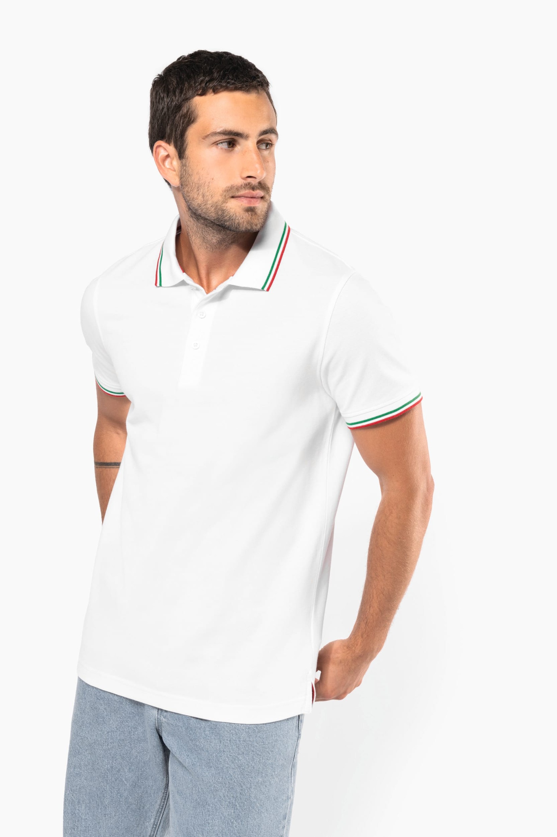 Polo malha piqué manga curta - K250