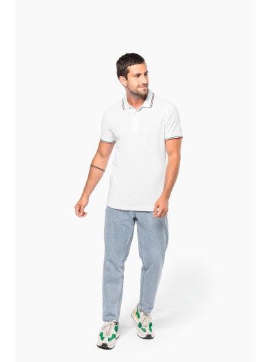 Polo malha piqu� manga curta - K250