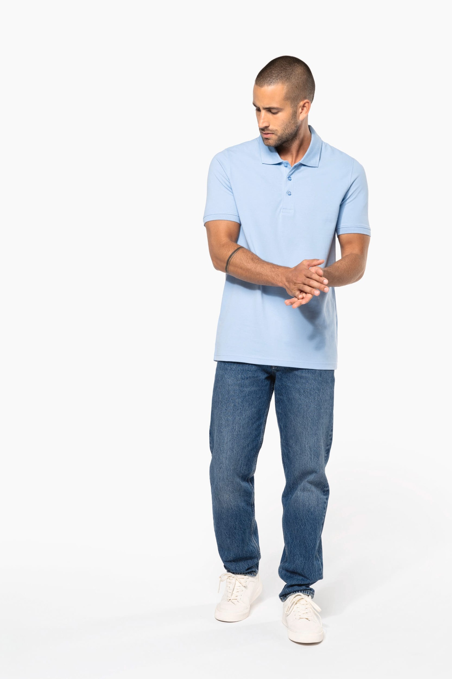 Polo piqué de manga curta - K254C