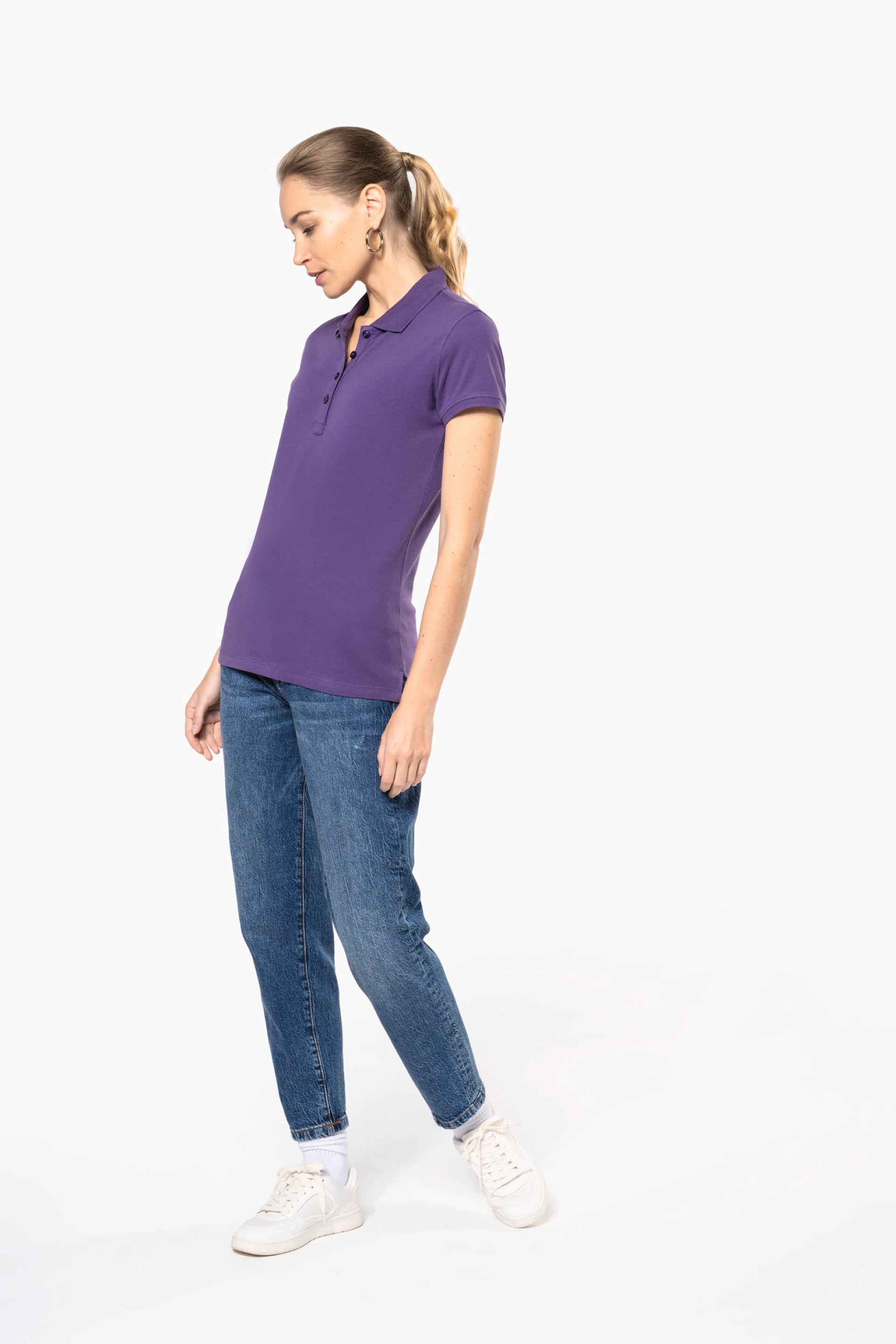 Polo piqué de manga curta - K255C