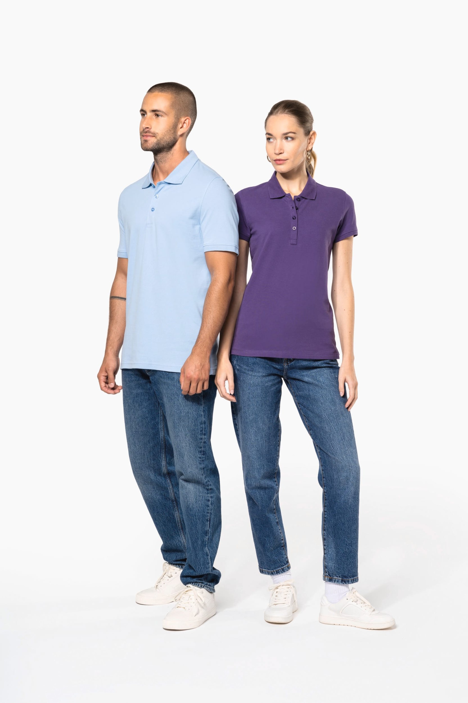 Polo piqué de manga curta - K255C