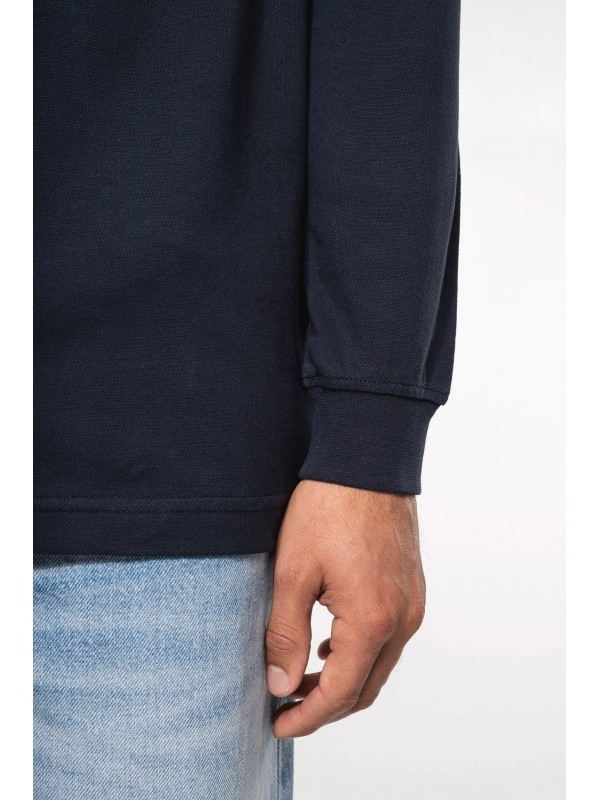 Polo piqu� de manga comprida - K256C