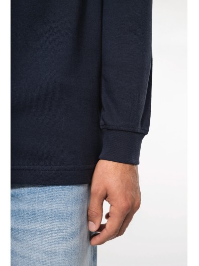 Polo piqu� de manga comprida - K256C