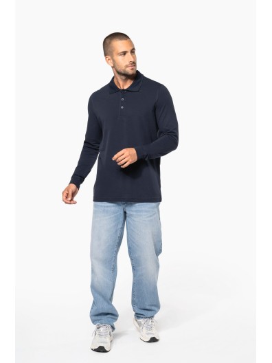 Polo piqu� de manga comprida - K256C