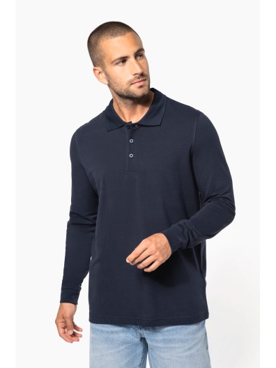 Polo piqu� de manga comprida - K256C