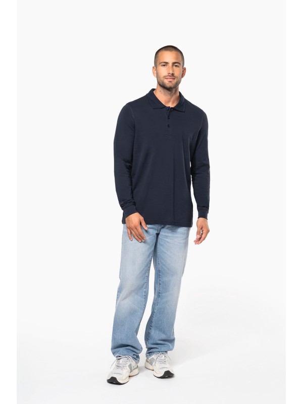 Polo piqu� de manga comprida - K256C