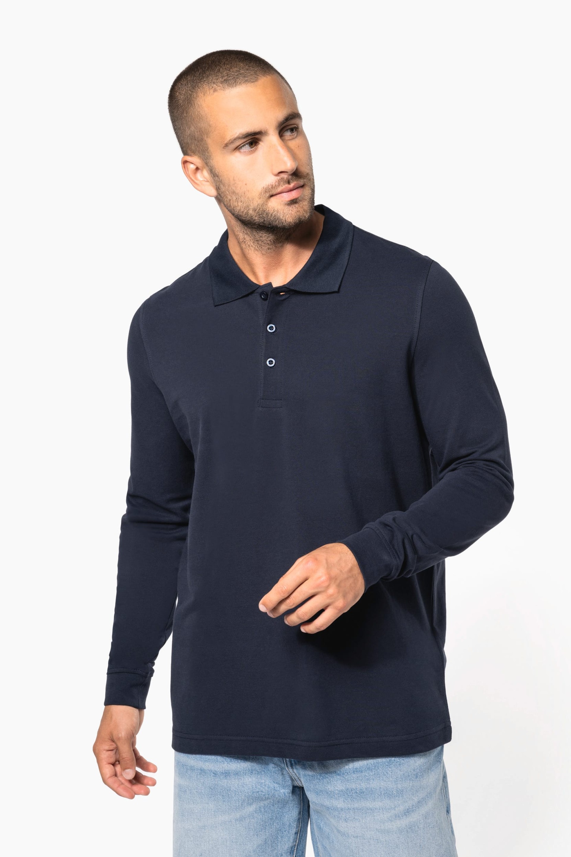 Polo piqué de manga comprida - K256C