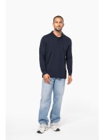 Polo piqu de manga comprida - K256C