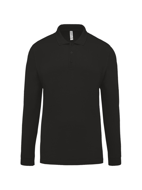 Polo piqu de manga comprida - K256C