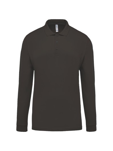 Polo piqu de manga comprida - K256C