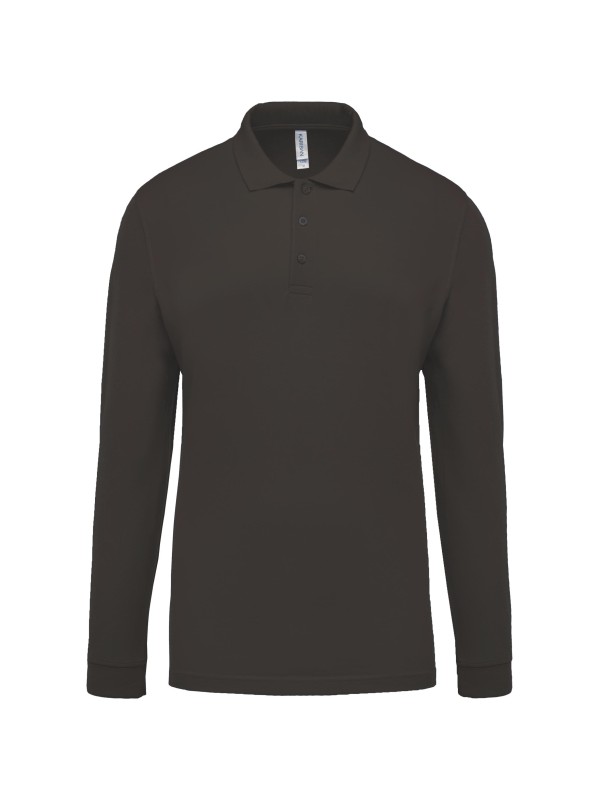 Polo piqu de manga comprida - K256C
