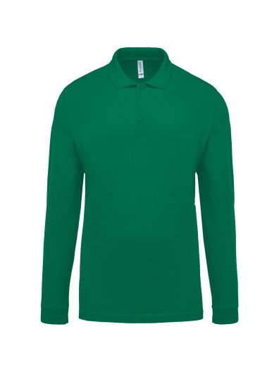 Polo piqu de manga comprida - K256C