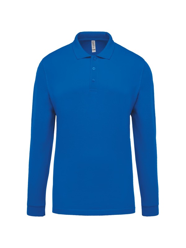 Polo piqu de manga comprida - K256C