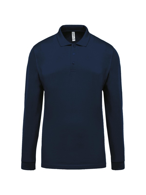 Polo piqu de manga comprida - K256C