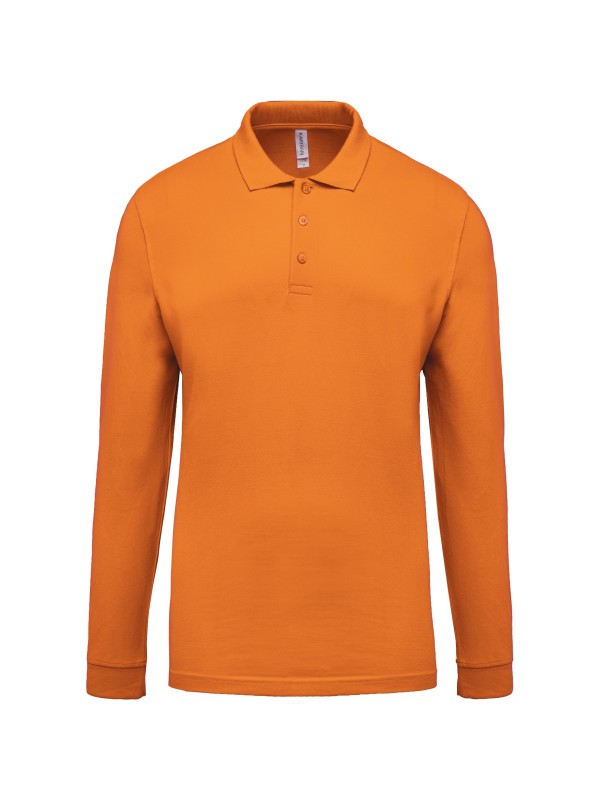 Polo piqu de manga comprida - K256C