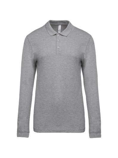 Polo piqu de manga comprida - K256C