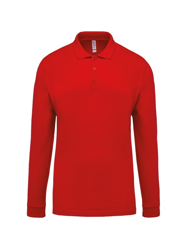 Polo piqu de manga comprida - K256C