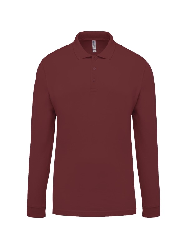 Polo piqu de manga comprida - K256C
