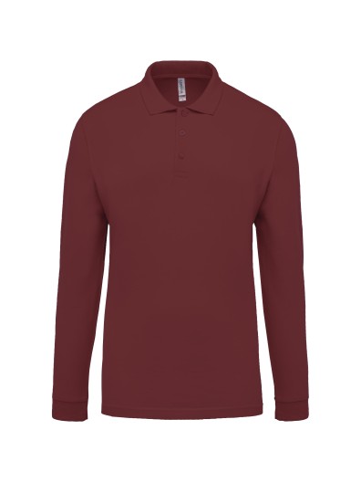 Polo piqu de manga comprida - K256C