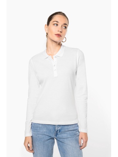 Polo piqu� de manga comprida - K257C