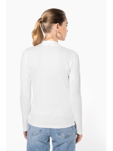 Polo piqu� de manga comprida - K257C