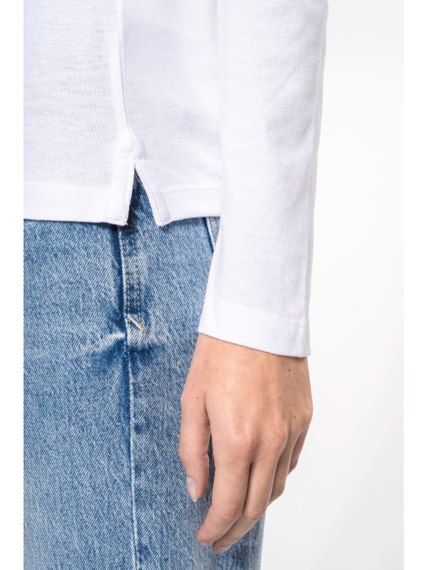 Polo piqu� de manga comprida - K257C