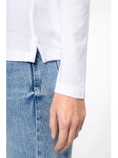 Polo piqu� de manga comprida - K257C