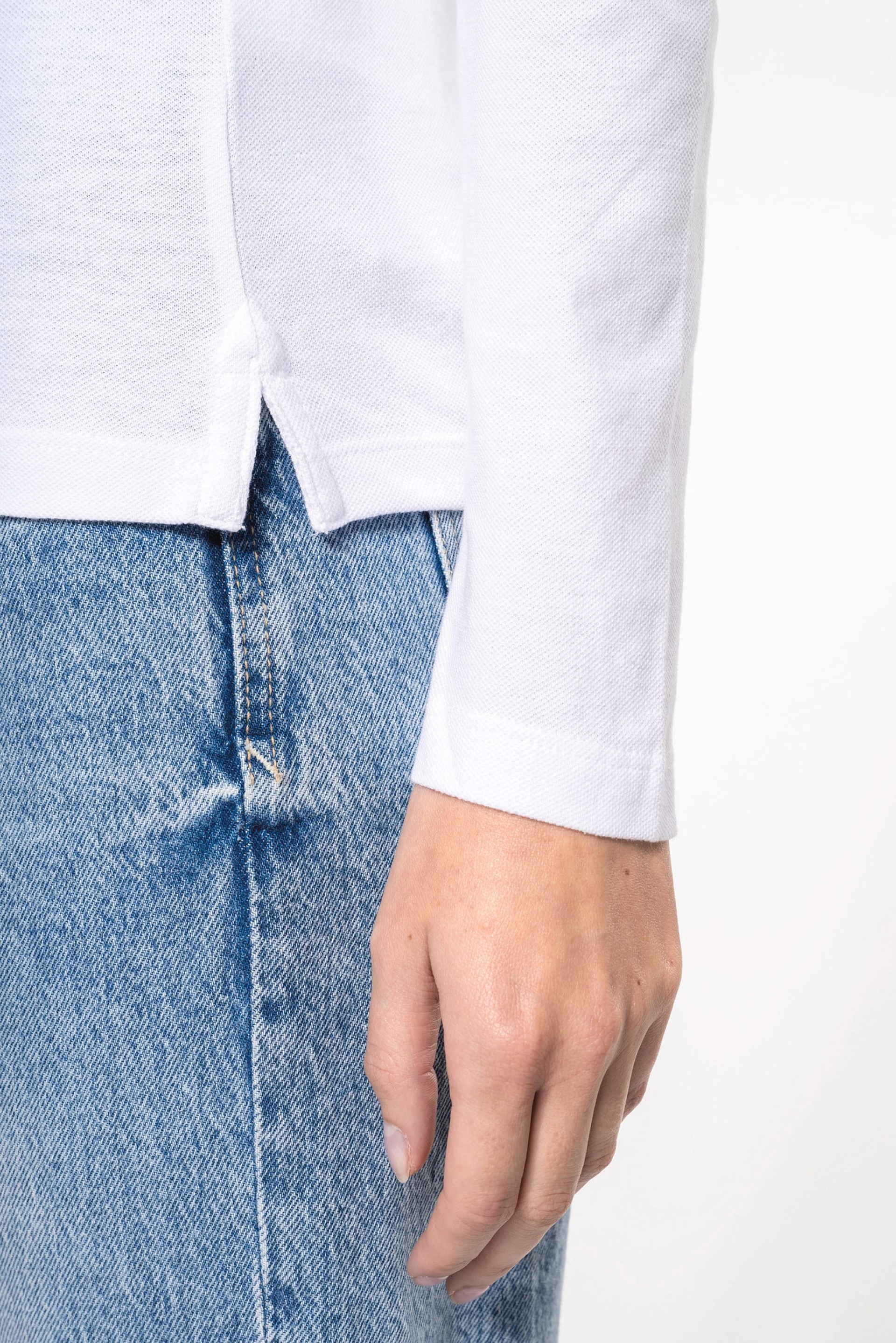 Polo piqué de manga comprida - K257C