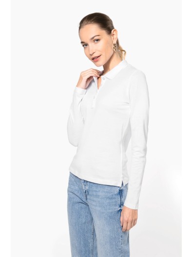 Polo piqu� de manga comprida - K257C