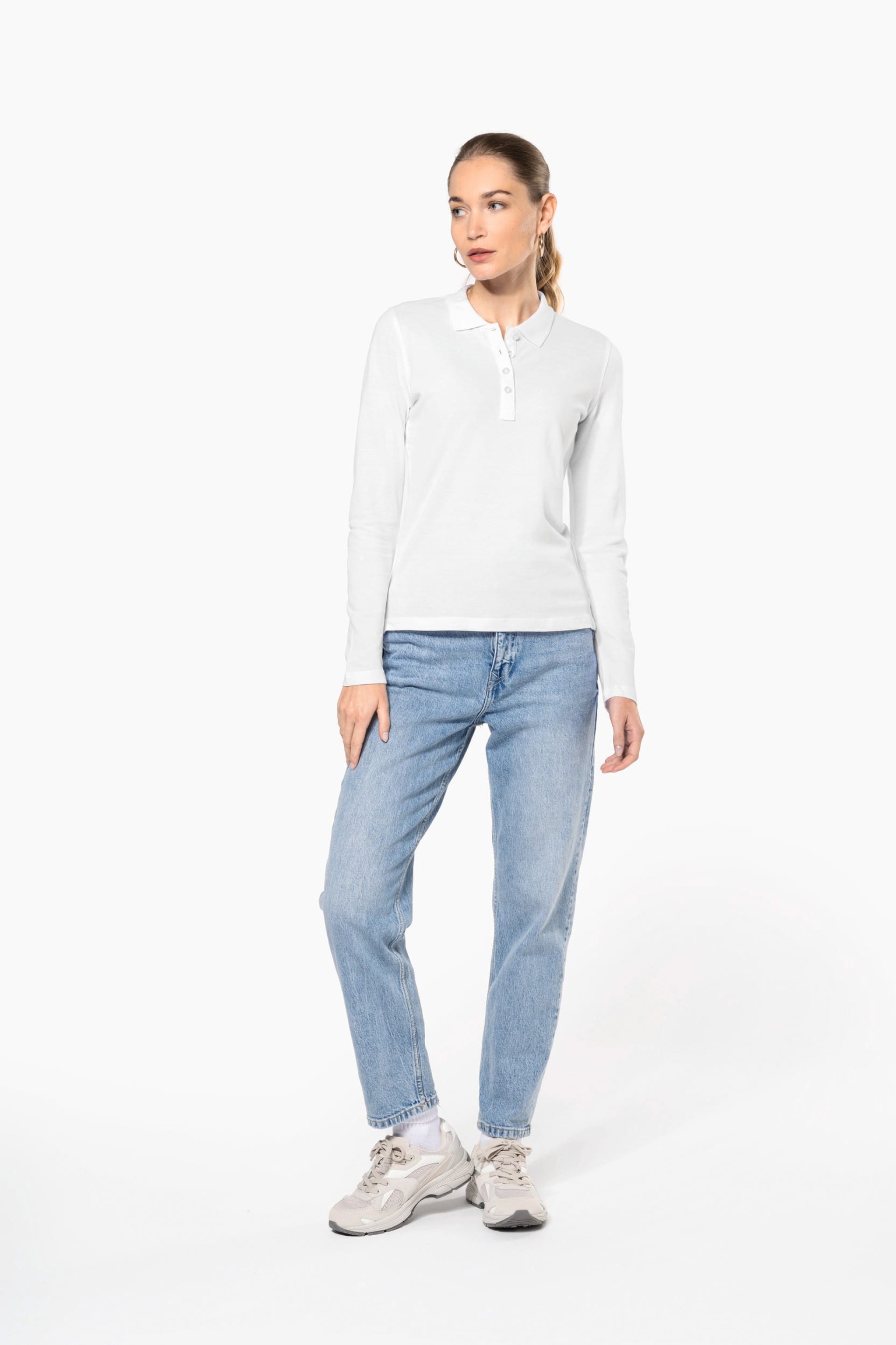 Polo piqué de manga comprida - K257C