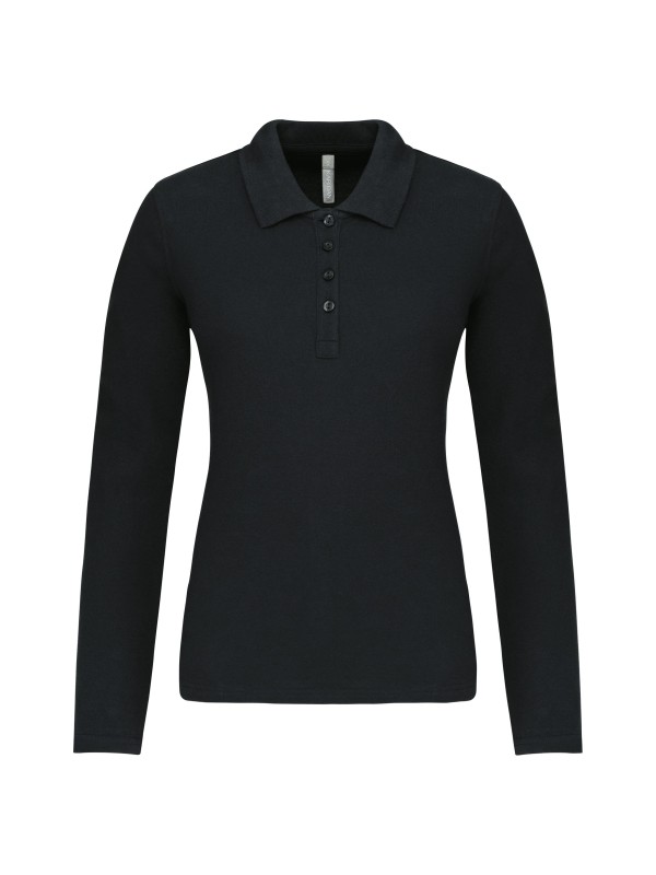 Polo piqu de manga comprida - K257C