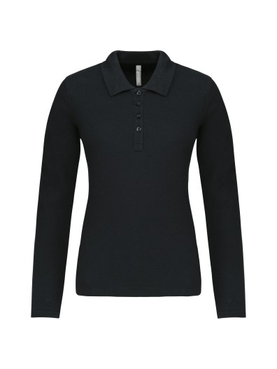 Polo piqu de manga comprida - K257C