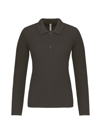Polo piqu de manga comprida - K257C