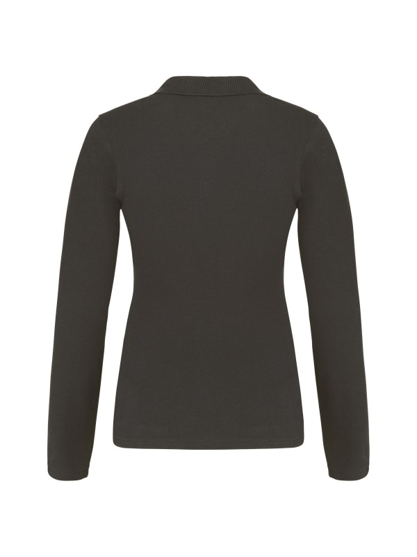 Polo piqu� de manga comprida - K257C