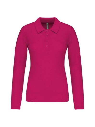 Polo piqu de manga comprida - K257C