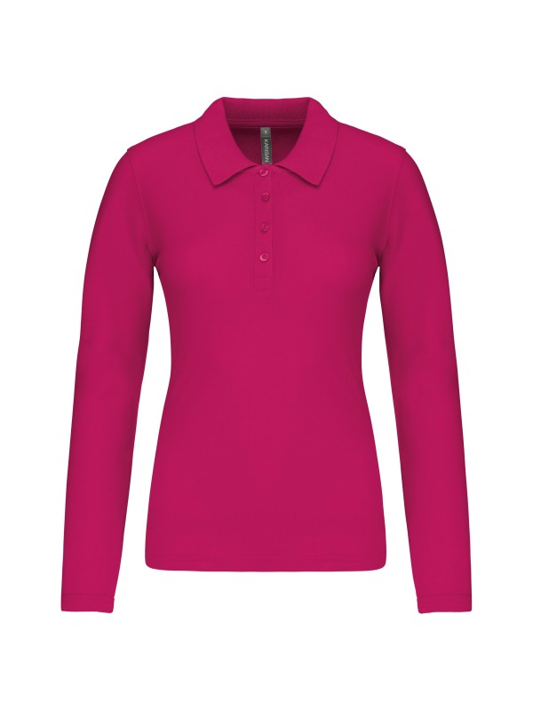Polo piqu de manga comprida - K257C