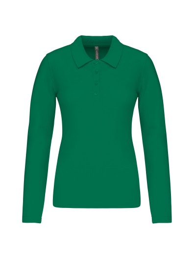 Polo piqu de manga comprida - K257C