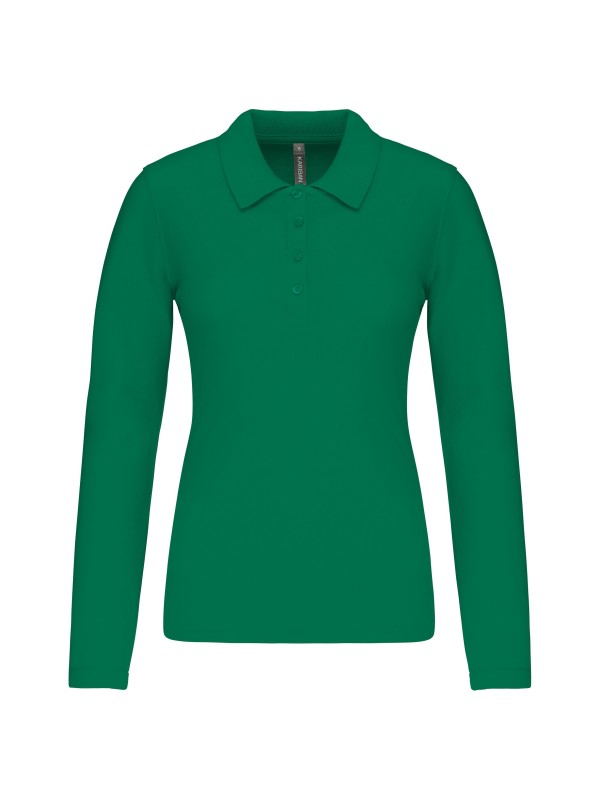 Polo piqu de manga comprida - K257C