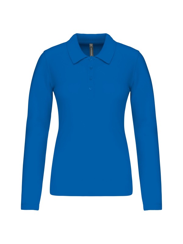 Polo piqu de manga comprida - K257C