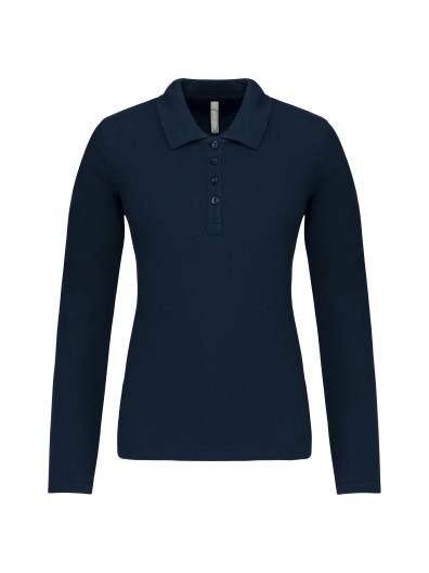 Polo piqu de manga comprida - K257C