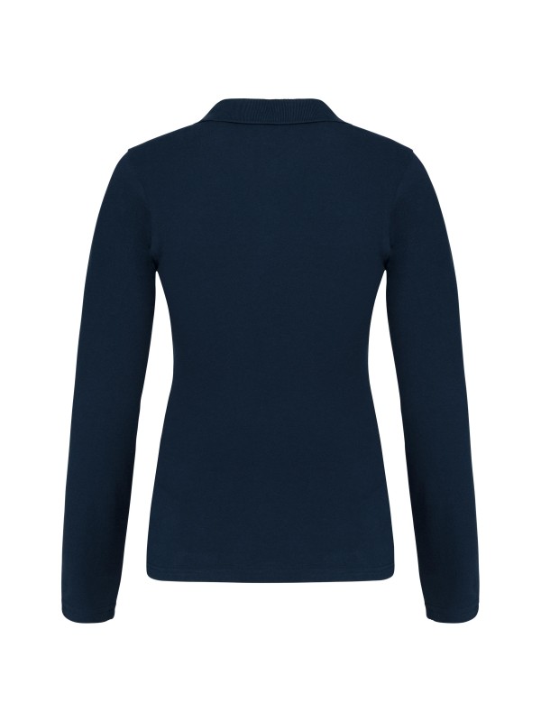 Polo piqu� de manga comprida - K257C