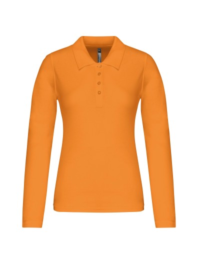 Polo piqu de manga comprida - K257C