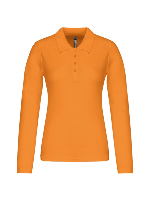 Polo piqu de manga comprida - K257C