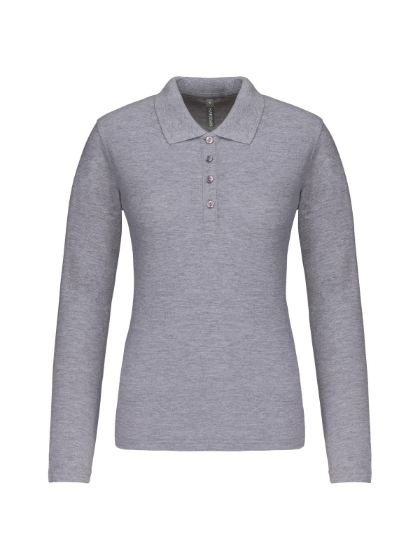 Polo piqu de manga comprida - K257C